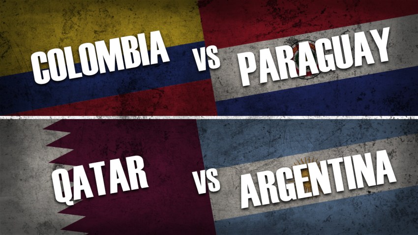 Colombia vs Paraguay / Qatar vs Argentina