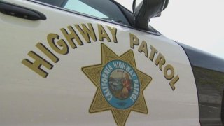 a close up of a CHP vehicle.
