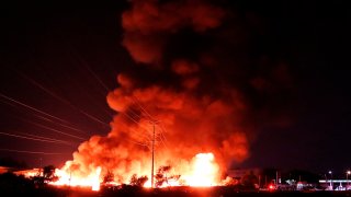 Incendio de Central de Abasto en Ciudad de México