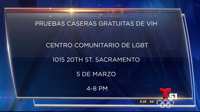 Pruebas de VIH gratis en Sacramento