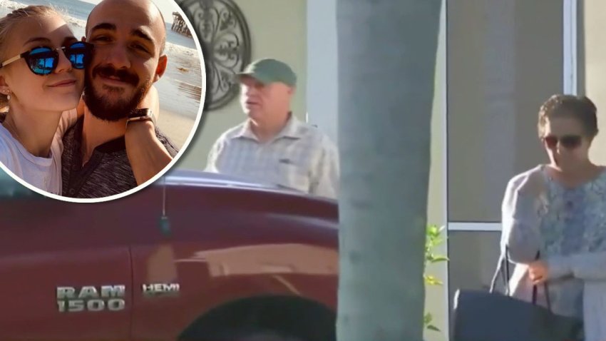 En video: padres de Brian Laundrie salen de su casa en Florida, mientras su hijo sigue desaparecido