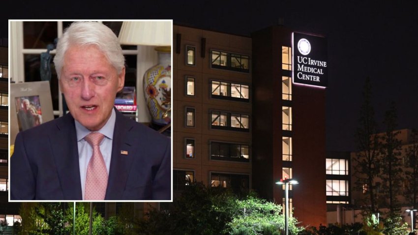 Hillary Clinton visita a su esposo Bill Clinton, quien permanece hospitalizado en California