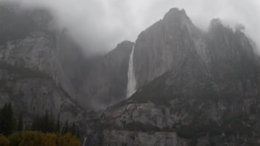 En video: el Salto de Yosemite “vuelva a la vida” tras poderosa tormenta