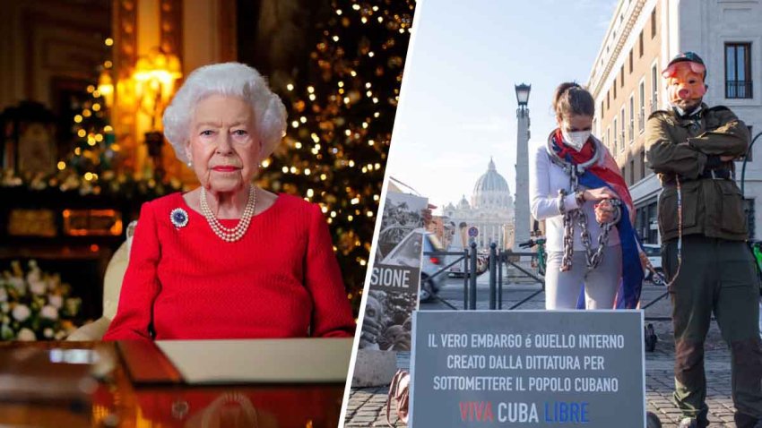 Lo que dejó el 2021: el día más triste de la reina Isabel II y una marcha nunca antes vista en seis décadas