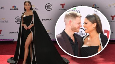 Radiante y muy cariñosa: Andrea Meza va con su novio a los Latin AMAs