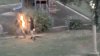 En video: mujer prende fuego a víctima en parque de Sanger