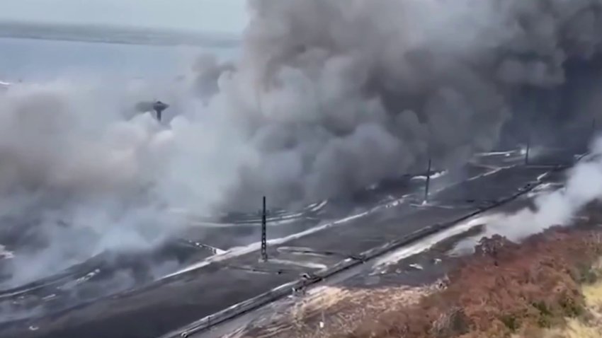 Continúa incendio en Matanzas