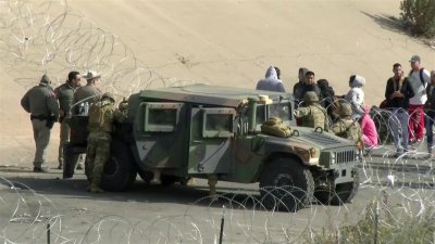 En video: así la Guardia Nacional de EEUU intimida a migrantes en la frontera