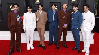 Imagen de archivo de la banda surcoreana BTS.