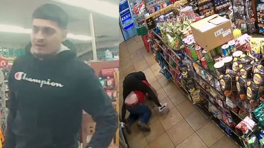 En video: sospechoso de robo ataca al empleado de una tienda