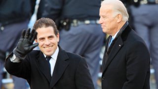 Hunter Biden con su padre, el presidente Joe Biden.