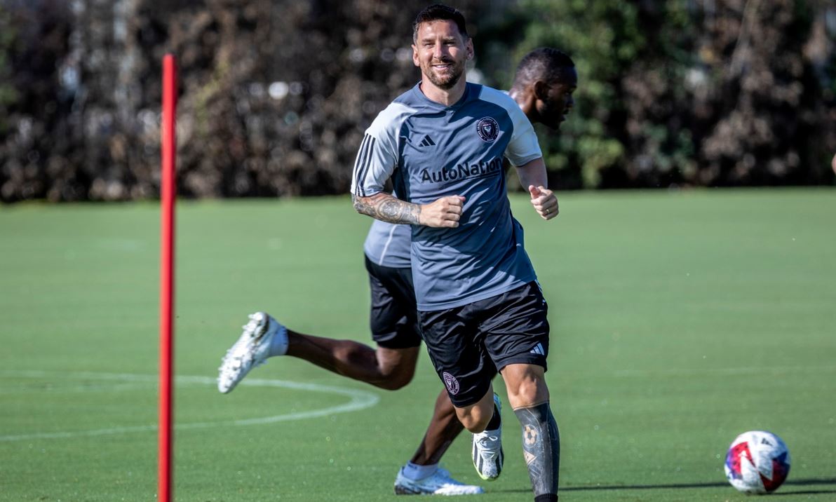 En imágenes: así fue el primer entrenamiento de Messi con el Inter Miami