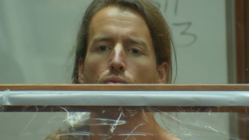 Samuel Bond Haskell is seen in custody during an appearance in LA Superior Court on Friday, December 8, 2023.