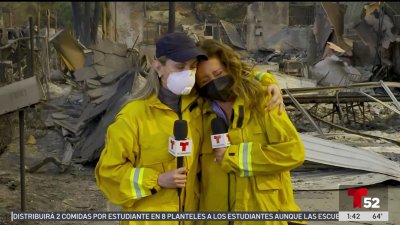 Presentadora de Telemundo evacúa su casa durante incendio en Los Ángeles