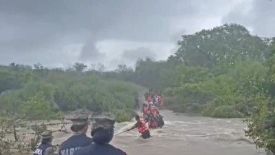 Cascada sin fin: las lluvias dejan bajo el agua a varios estados en México