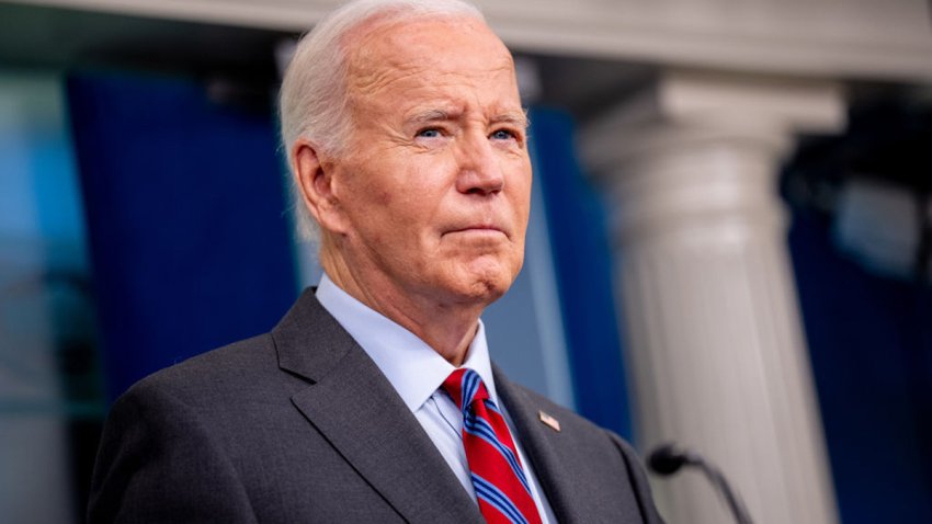 WASHINGTON, DC – OCTOBER 4: U.S. President Joe Biden appears during a news conference in the Brady Press Briefing Room at the White House on October 04, 2024 in Washington, DC. Biden made a surprise appearance, his first in the briefing room since becoming president, to tout a positive job report and take questions from reporters. (Photo by Andrew Harnik/Getty Images)