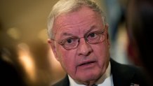 NEW YORK, NY - NOVEMBER 15: Retired Lt. Gen. Keith Kellogg, who advises Donald Trump on foreign policy and military issues, speaks to the media in the lobby at Trump Tower, November 15, 2016 in New York City. President-elect Donald Trump is in the process of choosing his presidential cabinet as he transitions from a candidate to the president-elect. (Photo by Drew Angerer/Getty Images)