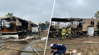 Investigan causa de incendio que destruyó casa móvil en Visalia.