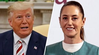 El presidente electo de EEUU, Donald Trump, y la presidenta de México, Claudia Sheinbaum.