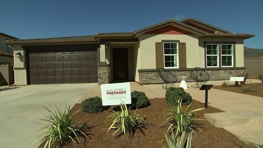 KB Home’s new wildfire-resilient neighborhood in Escondido, California.