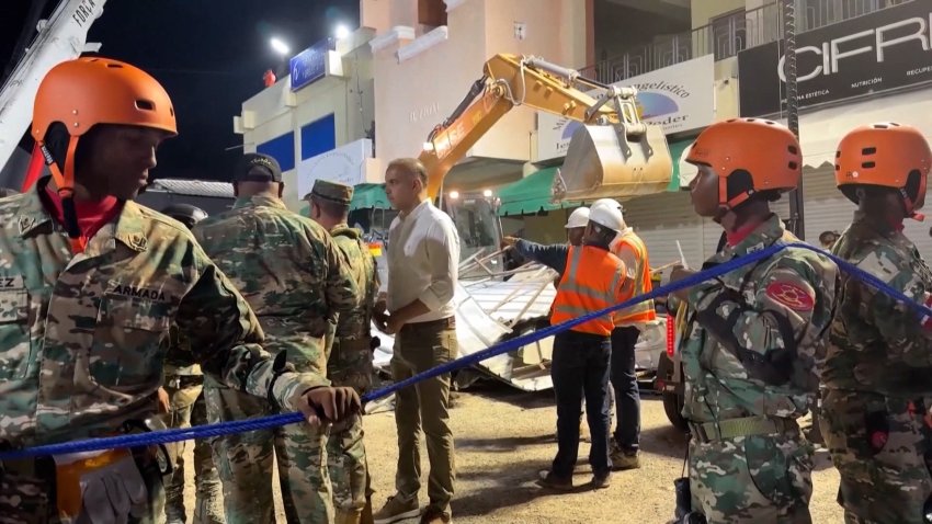 Rescue workers in the DR