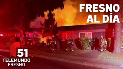 Fresno al Día: El momento en que un incendio se extiende y daña ocho apartamentos en Clovis