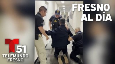 Fresno al Día: El momento en que sacan a empujones al senador Padilla de una conferencia